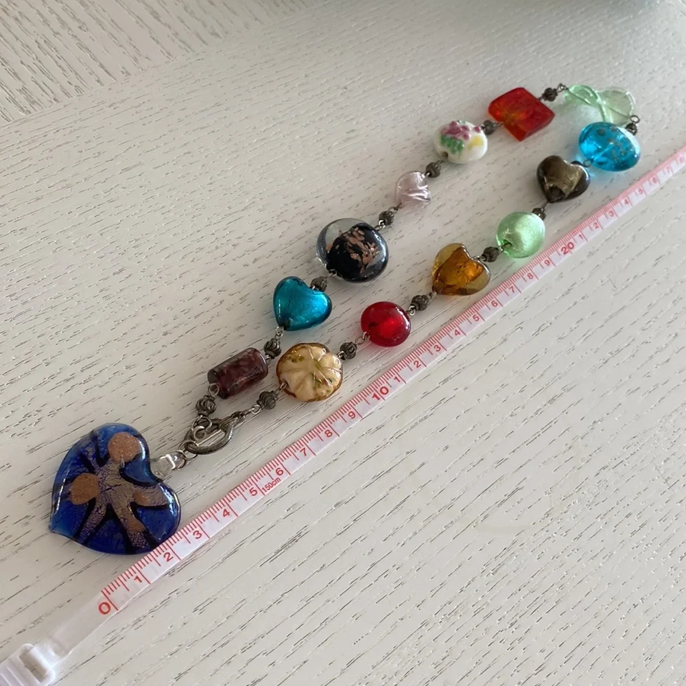 🌼 Vintage - Glass Bead Necklace 🌼 - Picture 3 of 5